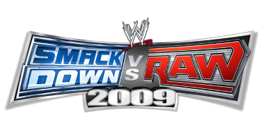 WWE Smackdown vs. Raw 2009 title screen for Nintendo DS
